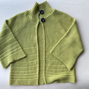 Vintage 212 New York Light Green Cable Knit 3/4 Sleeve Poncho, Granny Core